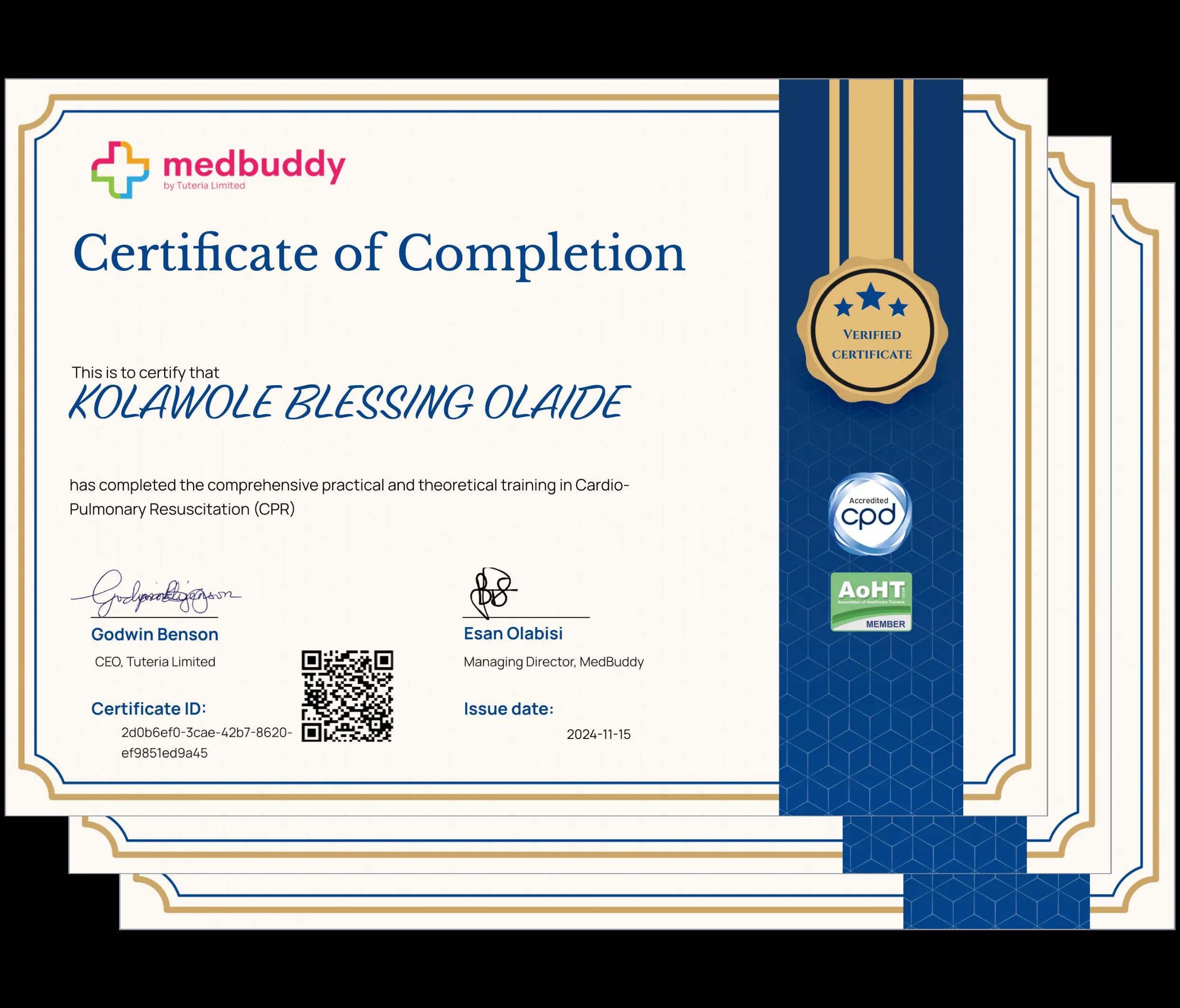 Certificates Sample